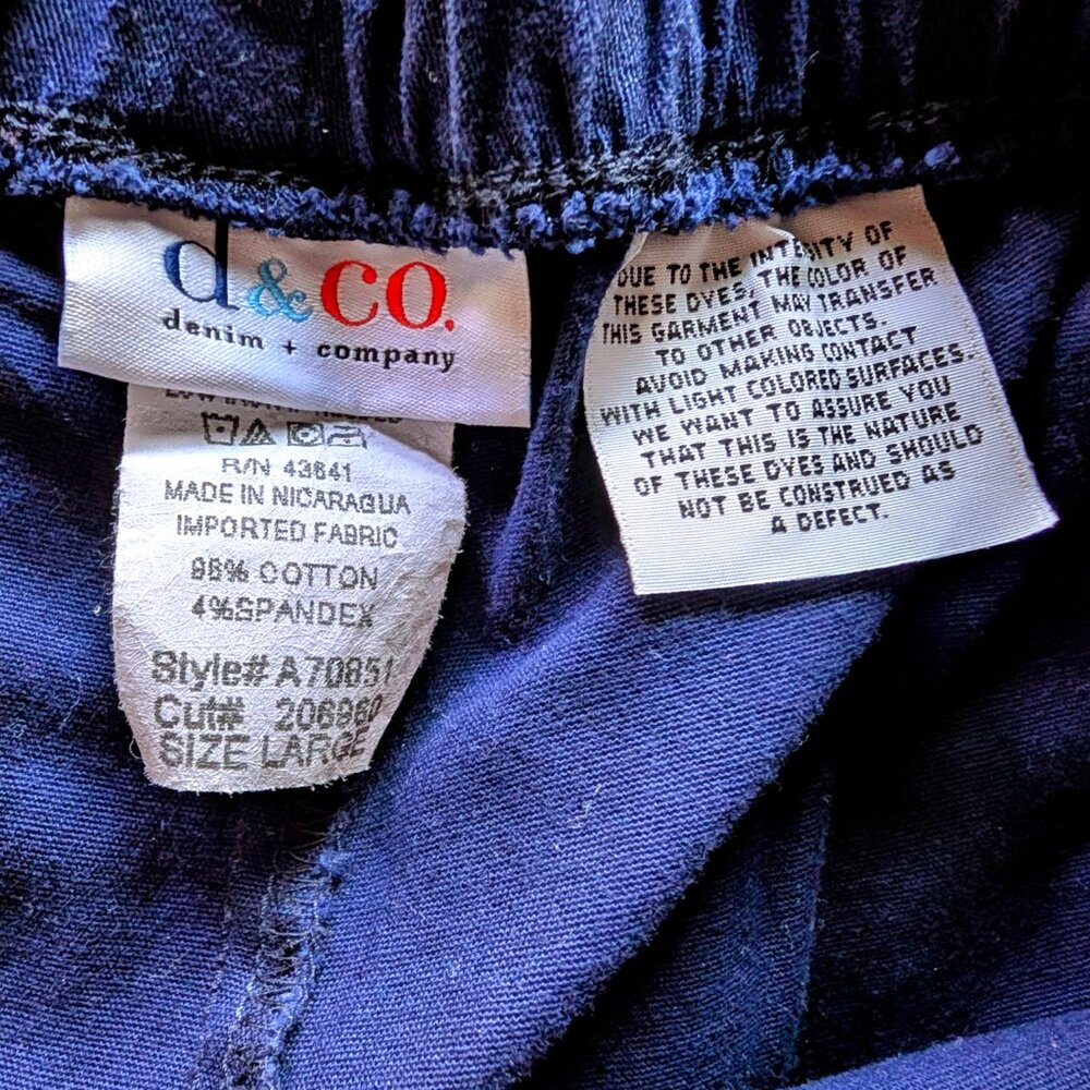D & CO How Timeless - A70851 - Stretch Twill 2-Pkt Pedal Pusher - Large - Picture 2 of 11